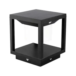 Lanterne Extérieure Solaire Noire 2W IP65 Avec Détecteur de Mouvement - Blanc Chaud 2300K - 3500K - SILAMP