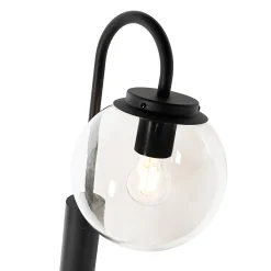 Lanterne moderne noire avec verre clair 200 cm IP44 - Sfera