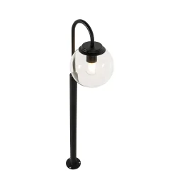 Lanterne moderne noire avec verre clair 100 cm IP44 - Sfera