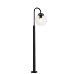 Lanterne moderne noire avec verre clair 100 cm IP44 - Sfera