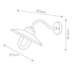 Lanterne Murale 1 amp.Klampenborg
