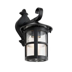 Lanterne murale d'extérieur classique noire IP44 - Herb