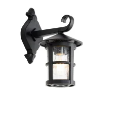 Lanterne murale d'extérieur classique noire IP44 - Herb