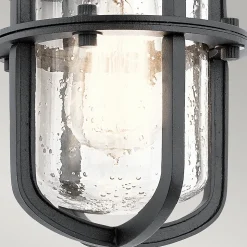 Lanterne murale d'extérieur à 1 ampoule Elstead Suri, noir texturé, IP44, E27