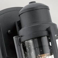 Lanterne murale d'extérieur à 1 ampoule Elstead Suri, noir texturé, IP44, E27