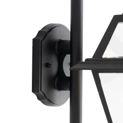 Lanterne murale d'extérieur classique noire IP44 - Berta