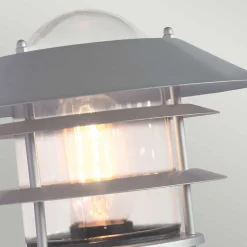 Lanterne murale Helsingor avec détecteur 1 lumière - Gris