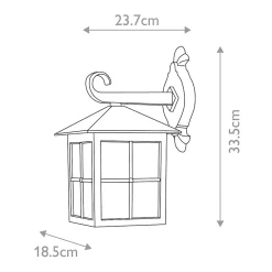 Lanterne murale suspendue Winchester 1 lumière