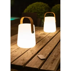 Lanterne portable rechargeable par USB- H27,7cm- Diamètre 17,5cm- 4 types d'éclairage et donc d'ambiances