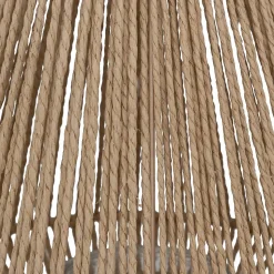 Lanterne Ross fibre végétale marron H31cm - Atmosphera