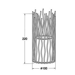 Lanterne solaire ajourée en métal effet bougie- Hauteur 22cm- 1 LED ambrée vacillante- 7 Lumens- Eclairage extérieur Jardin