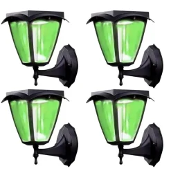 Lanterne Solaire Connectée Murale RGBW IP54 (Lot de 4) - SILAMP