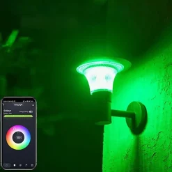 Lanterne Solaire Connectée Murale UFO RGBW IP65 (Lot de 4) - SILAMP