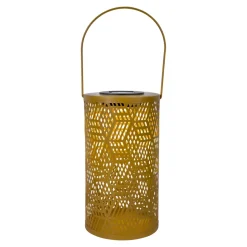 Lanterne solaire d'extérieur à LED intégrée métal jaune IP44 0.06W