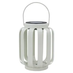Lanterne solaire d'extérieur Chapati à LED intégrée métal blanc IP44 0,02W