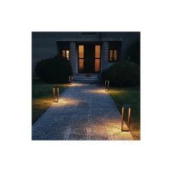 Lanterne solaire domestique LED à piles 2,2 W, IP54 Corten Zafferano