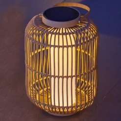 Lanterne solaire en rotin H.40 cm 5,2 W IP65 Lumisky Mariel Small