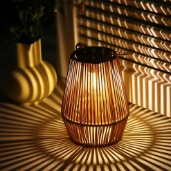 Lanterne Solaire Exterieur Jardin, 1 Lampe Solaire Exterieur IP65 fait à la main Suspendre Lanterne Solaire