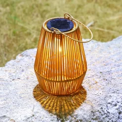 Lanterne Solaire Exterieur Jardin, 1 Lampe Solaire Exterieur IP65 fait à la main Suspendre Lanterne Solaire