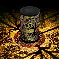 Lanterne Solaire Exterieur Jardin, Lampe Solaire Exterieur Decorative, Suspendre/ Poser, Imperméable IP44