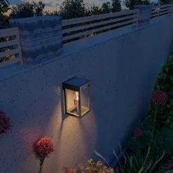 Lanterne solaire LED connectée Smart métal noir RGBW 250lm