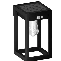 Lanterne solaire LED connectée Smart métal noir RGBW 250lm