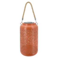 Lanterne solaire LED extérieur terracotta 0,05 W 2 lm rechargeable IP44