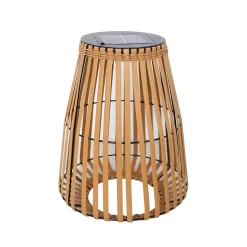 Lanterne solaire LED intégrée 1w Shady Lumisky marron mat l.33 x h. 44 cm