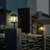 Lanterne Solaire LED sur Poteau Éclairage Extérieur Autonome et Sans Câble
