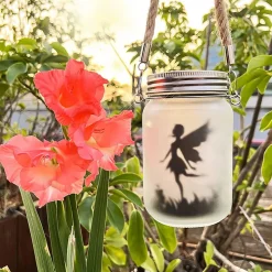 Lanterne Solaire, Mostof IP44 Étanche Extérieur Mason Jar Solaire Lampe pour Patio