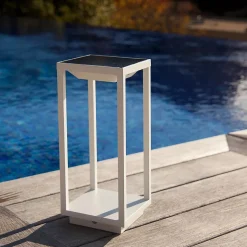 Lanterne solaire rechargeable aluminium HYDRA H33cm