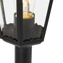 Lanterne sur pied d'extérieur noire 120 cm IP44 - La Havane