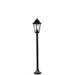 Lanterne sur pied d'extérieur noire 120 cm IP44 - La Havane