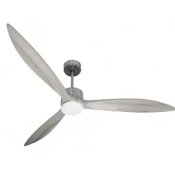Latino - un super destratificateur et un ventilateur avec lumière, moteur DC, 166 Cm pales bois , thermostat, Wifi