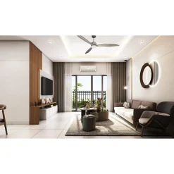 Latino - un super destratificateur et un ventilateur avec lumière, moteur DC, 166 Cm pales bois , thermostat, Wifi