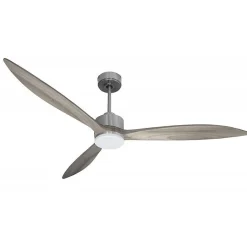Latino - un super destratificateur et un ventilateur avec lumière, moteur DC, 166 Cm pales bois , thermostat, Wifi