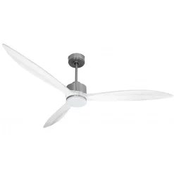 Latino - un super destratificateur et un ventilateur avec lumière, moteur DC, 166 Cm pales bois , thermostat, Wifi