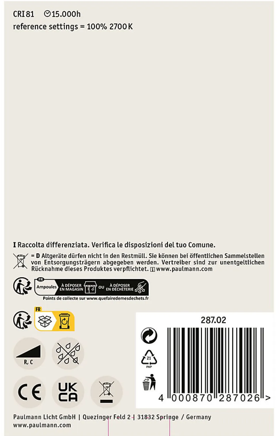 LED fil G95 806lm E27 7,5W opale gra 2700K 230V