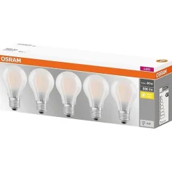 Led filament standard dépolie 7W E27 blanc chaud boite de 5