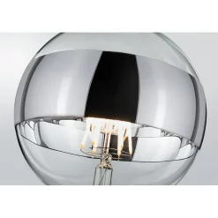 LED G125 anneau réfléch 600lm E27 2700K 6,5W 230V Argent gradable