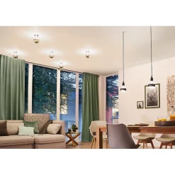 LED G125 anneau réfléch 600lm E27 2700K 6,5W 230V Noir mate gradable