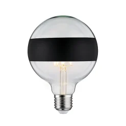 LED G125 anneau réfléch 600lm E27 2700K 6,5W 230V Noir mate gradable