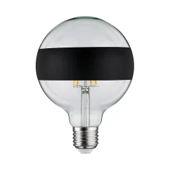 LED G125 anneau réfléch 600lm E27 2700K 6,5W 230V Noir mate gradable