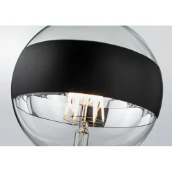 LED G125 anneau réfléch 600lm E27 2700K 6,5W 230V Noir mate gradable