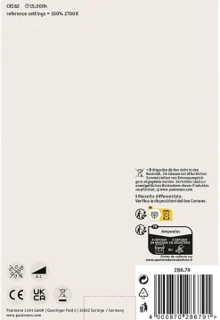 LED G125 Calotte réflectrice 600lm E27 2700K 6,5W 230V Noir mate gradable