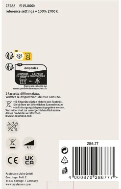 LED G95 Calotte réflectrice 600lm E27 2700K 6,5W 230V Noir Chrome gradable