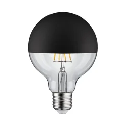 LED G95 Calotte réflectrice 600lm E27 2700K 6,5W 230V Noir mate gradable