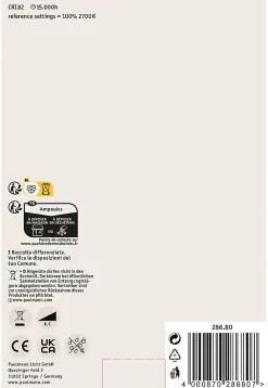 LED G125 Calotte réflectrice 600lm E27 2700K 6,5W 230V Noir Chrome gradable