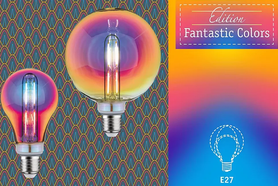 LED G95 Fantastic Colors 470lm E27 grd 2700K 230V