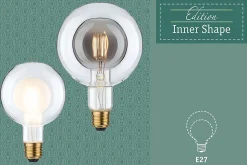 LED G95 Inner Shape 450lm dépoli grd 4W E27 2700K 230V